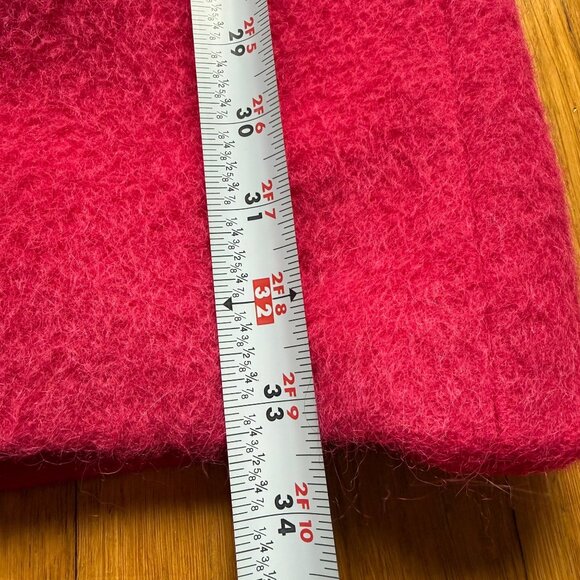 Gerard Darel Size FR 38 US 6 Fuchsia Double-Breasted Wool Blend Pea Coat Jacket - Picture 7 of 16